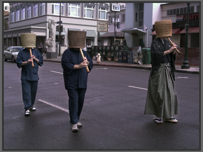 flautists lead parade