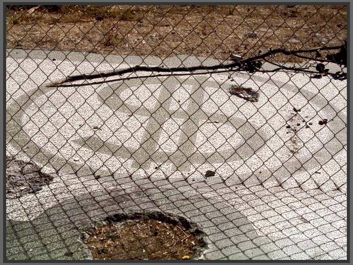 sidewalk in front of bank?