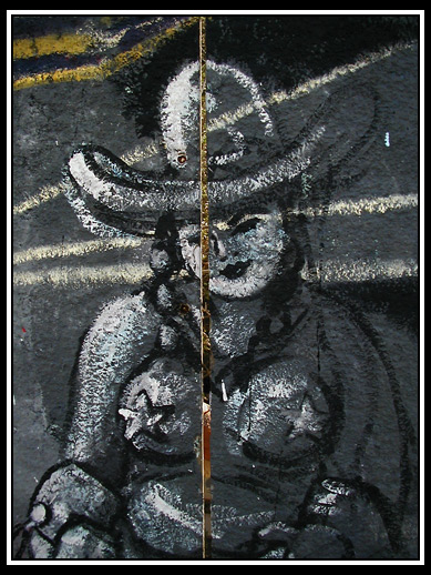 sniff painting detail