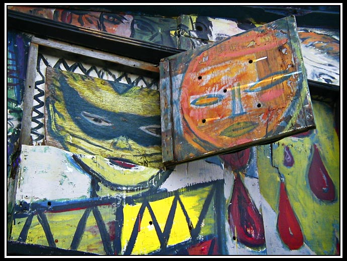 detail of Sniff painting