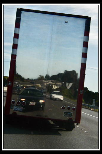 truck reflection
