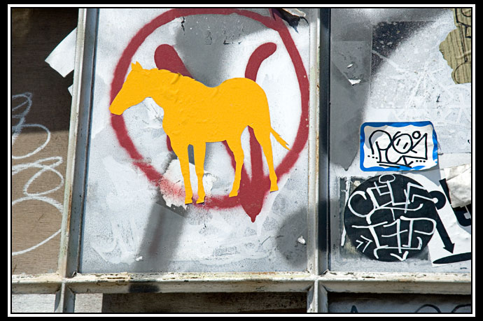 wall w/grafitti, et.al