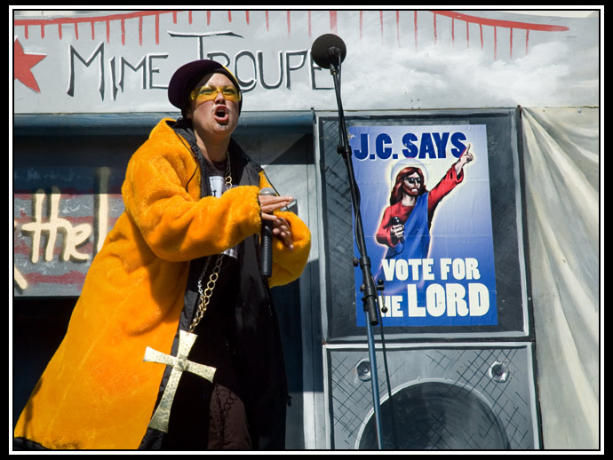 mime troupe performance